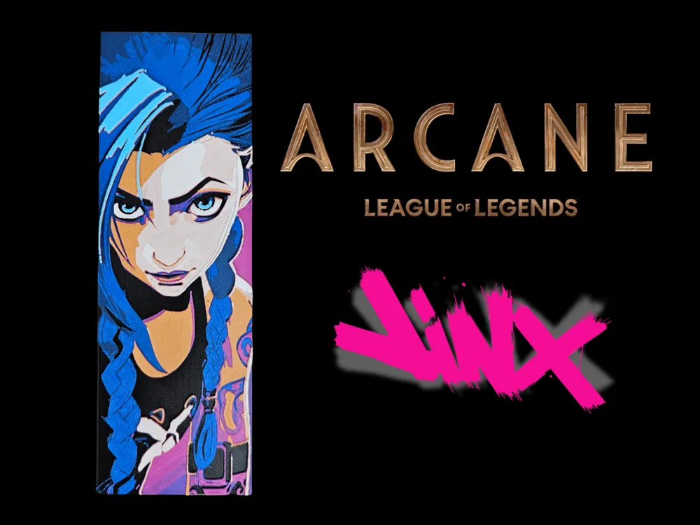 Jinx (Arcane League of Legends) Bookmark
