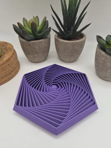 Objeto manipulable: Fractal Hexagon Fidget Toy - 4 Sizes — vista de referencia 4
