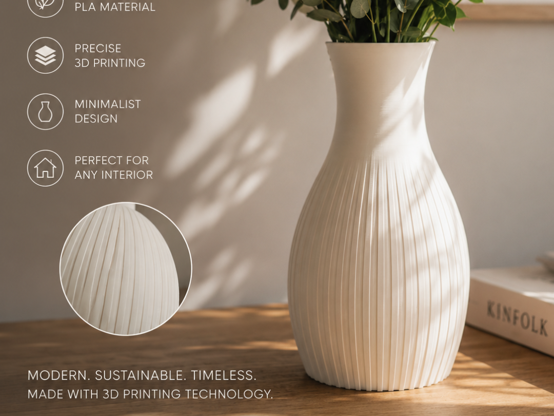 Elegance Vase - Modern 3D Printed Decor
