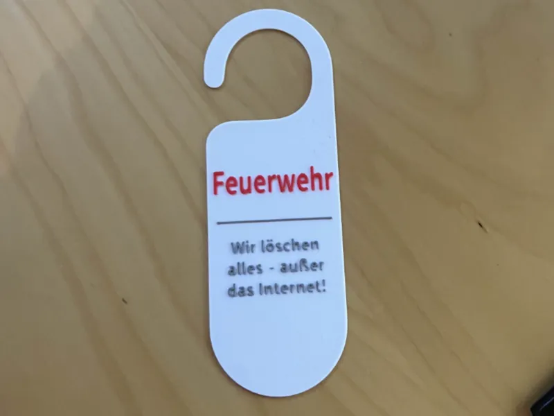 Feuerwehr Schild/Türanhänger 