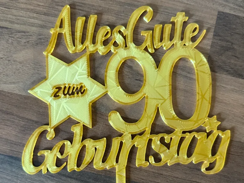 Torten Stecker Cake Topper 90
