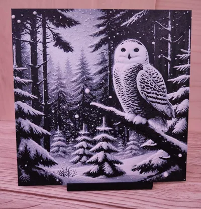 Hueforge - Snowy Owl