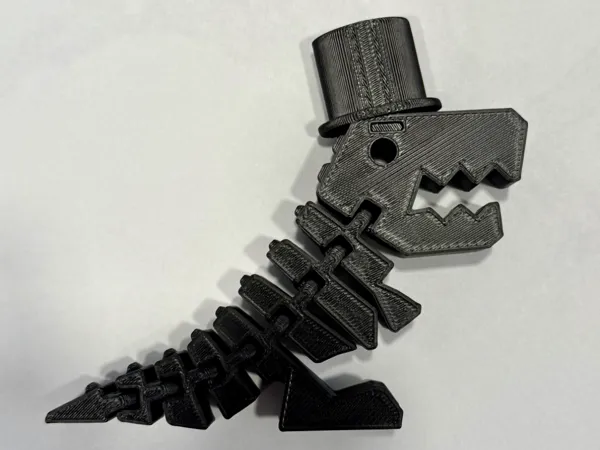 Flexi Rex avec chapeau haut-de-forme (Saint-Valentin)