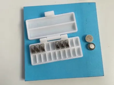 [Remix] Print-in-Place Case for LR41 Batteries