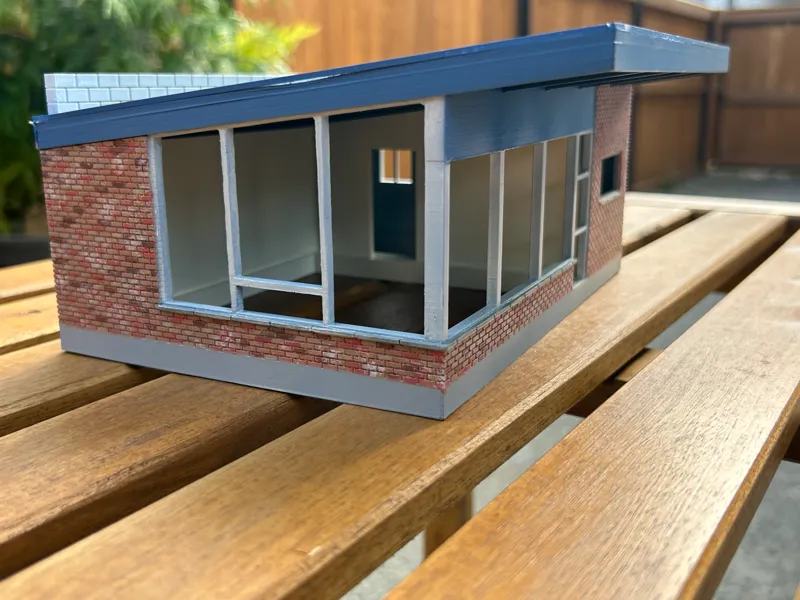 O Scale Small Commercial Building - Salon 57
