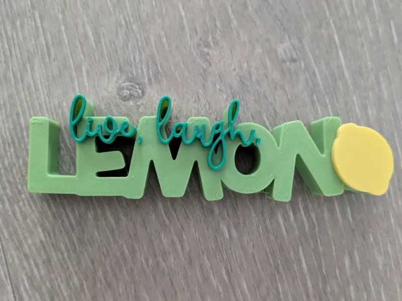 Schriftzug live,laugh, lemon