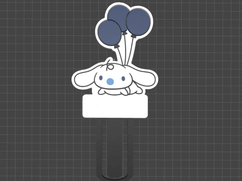 Bookmark of Milk from Cinnamoroll customizable