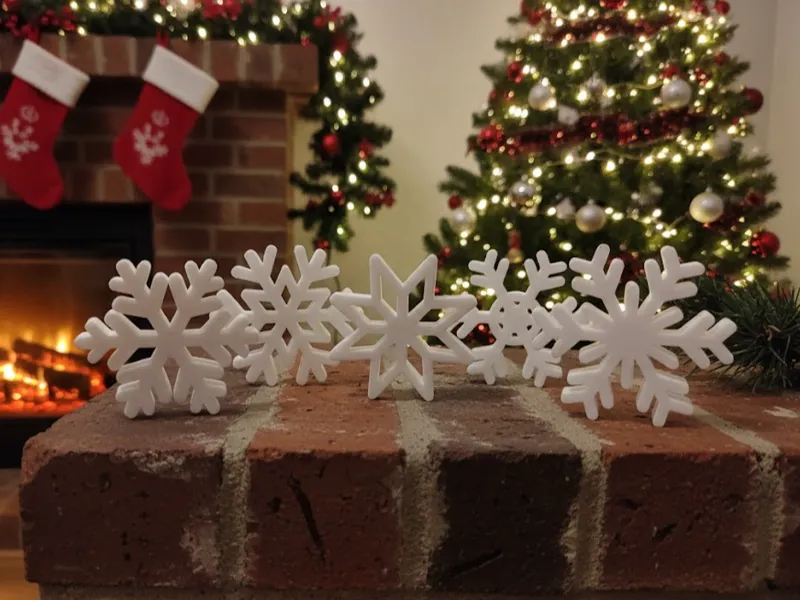 Snowflake decor set