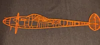 Silhouette murale avion P-38 Lightning — photo 1