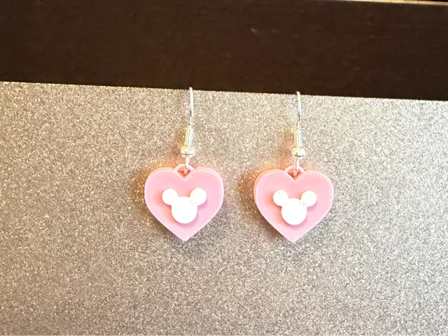 Valentines Mickey Earrings