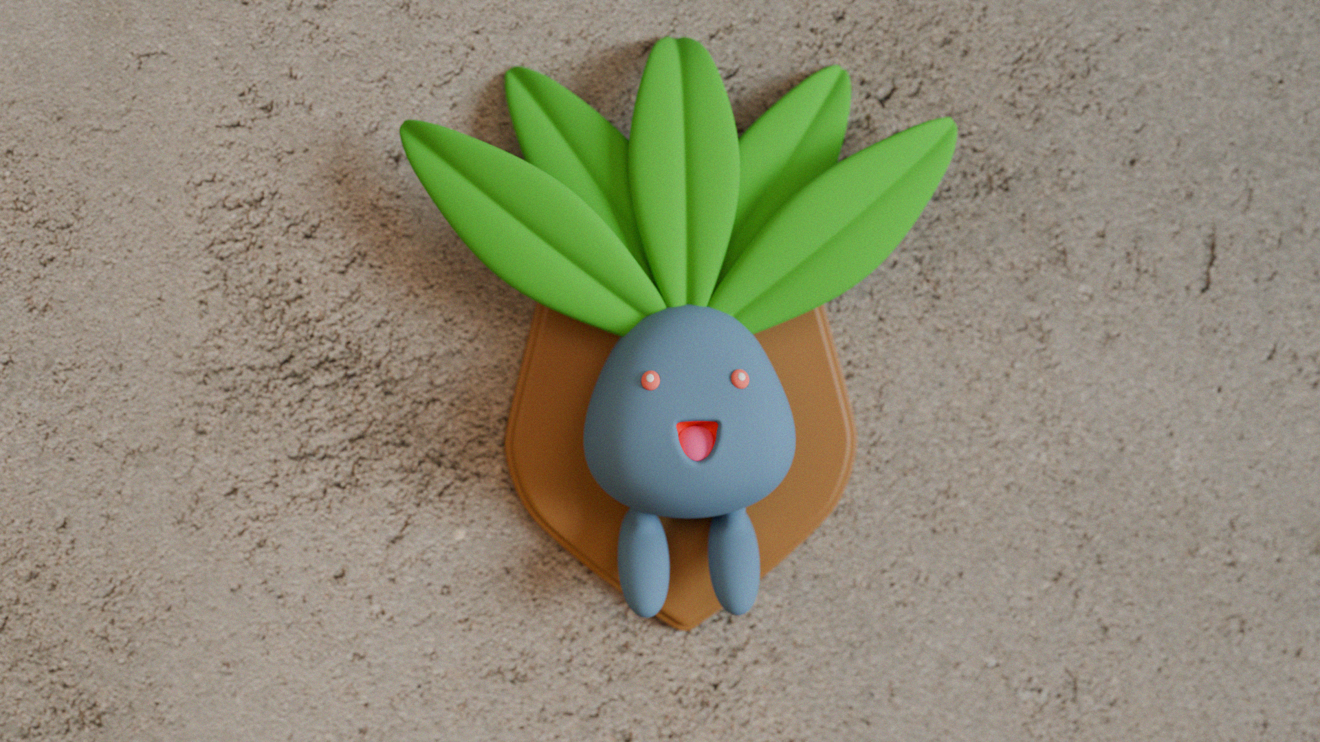 Miniatura 2 do modelo 3D Oddish Trophy
