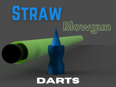Straw Blowgun Darts