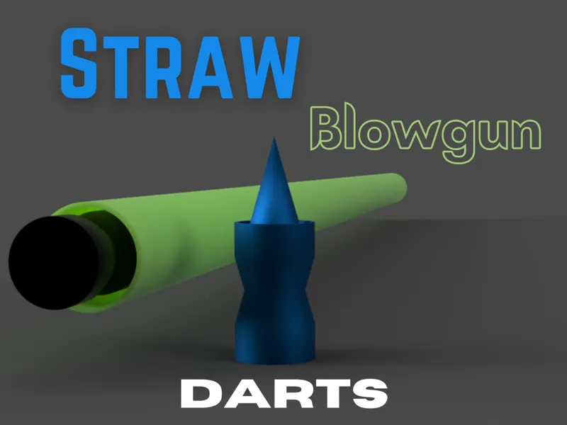 Straw Blowgun Darts