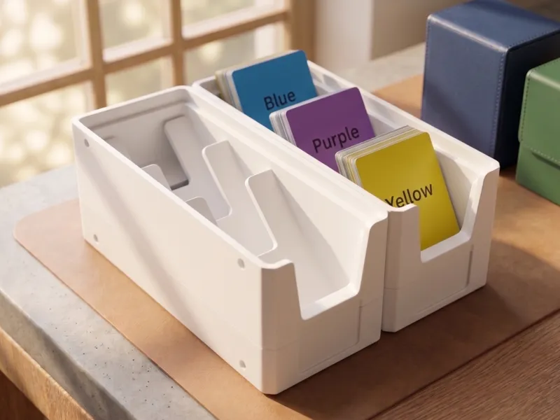 Sleek Card Bin & Deck Organizer