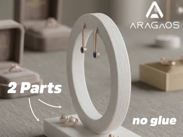 Présentoir circulaire à boucles d'oreilles