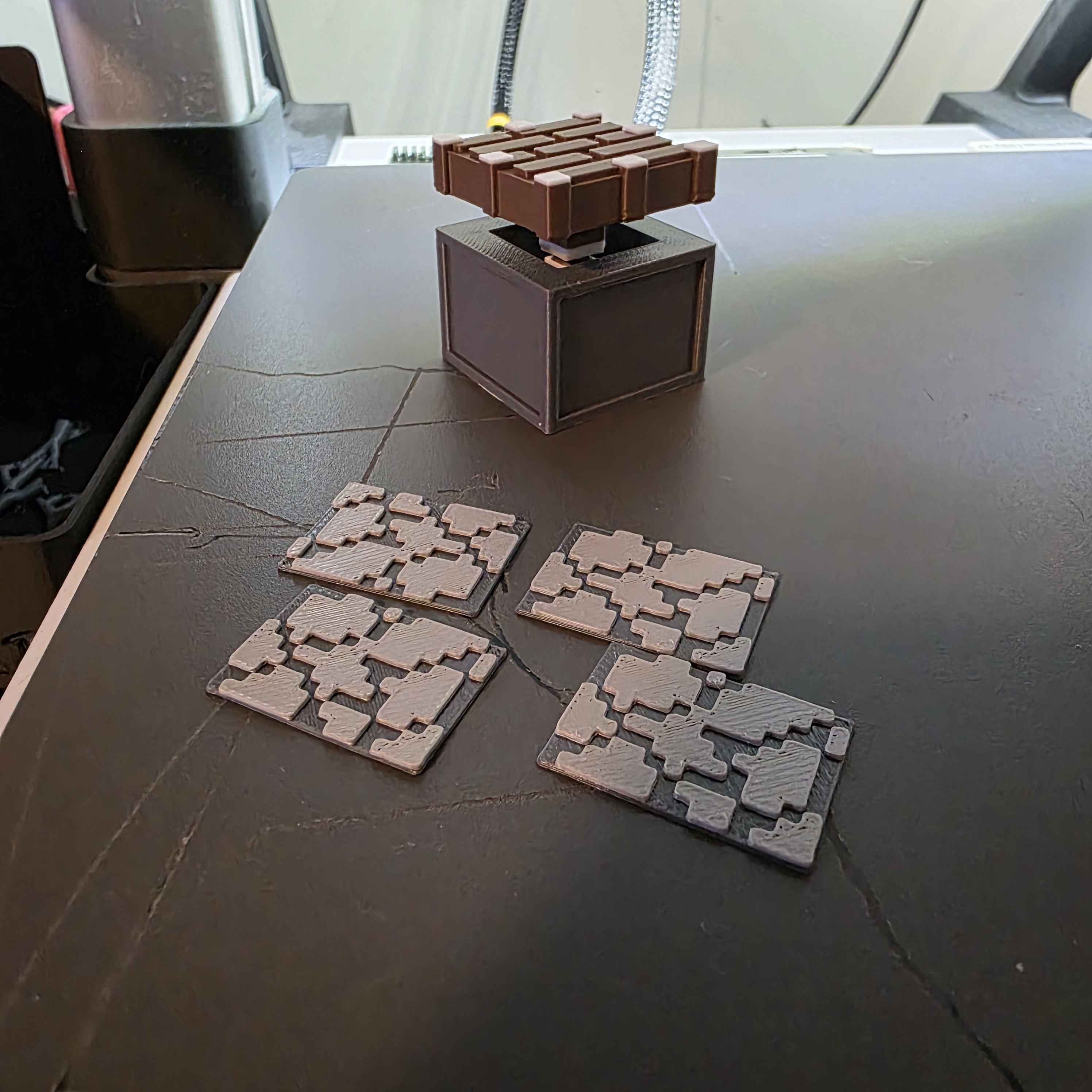 Miniatura 2 do modelo 3D Minecraft piston fidget clicker