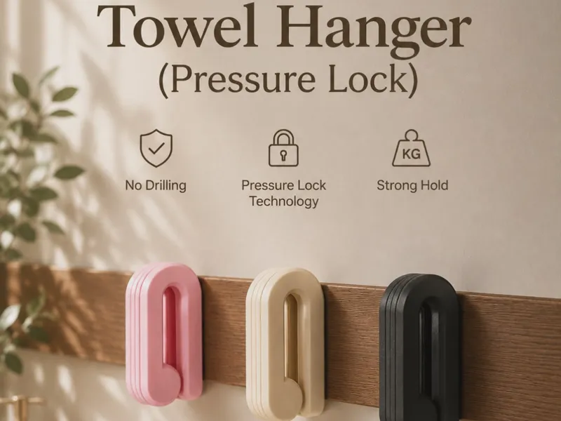 Towel Hanger (Pressure Lock)