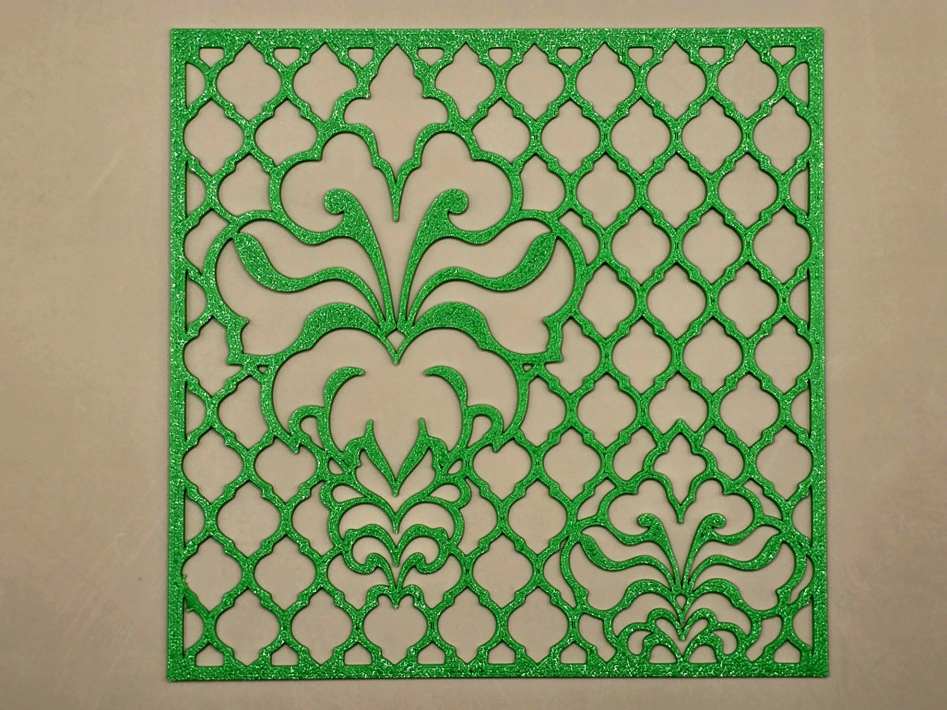 Fabric Stencil Template Baroque Pattern