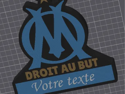 Marseille logo lamp with customizable text