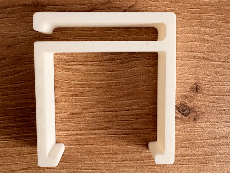 Cables clip holder for display LG 38BR85QC stand.
