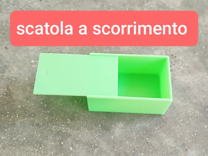 box with sliding closure