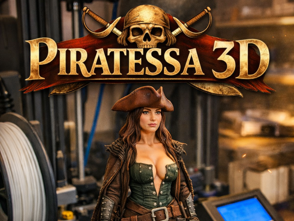 PIRATESSA 3D – Miniatura per veri corsari del PLA