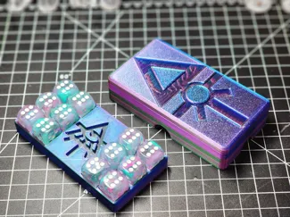 Aeldari Fate Dice Holder & 16 mm dice box