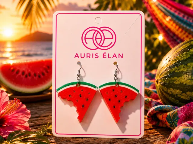 Watermelon Bite Earrings