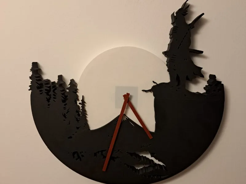 On the rise samurai clock bambu lab kit 