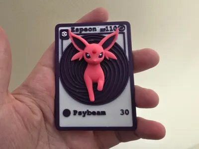3d Espeon TCG Card