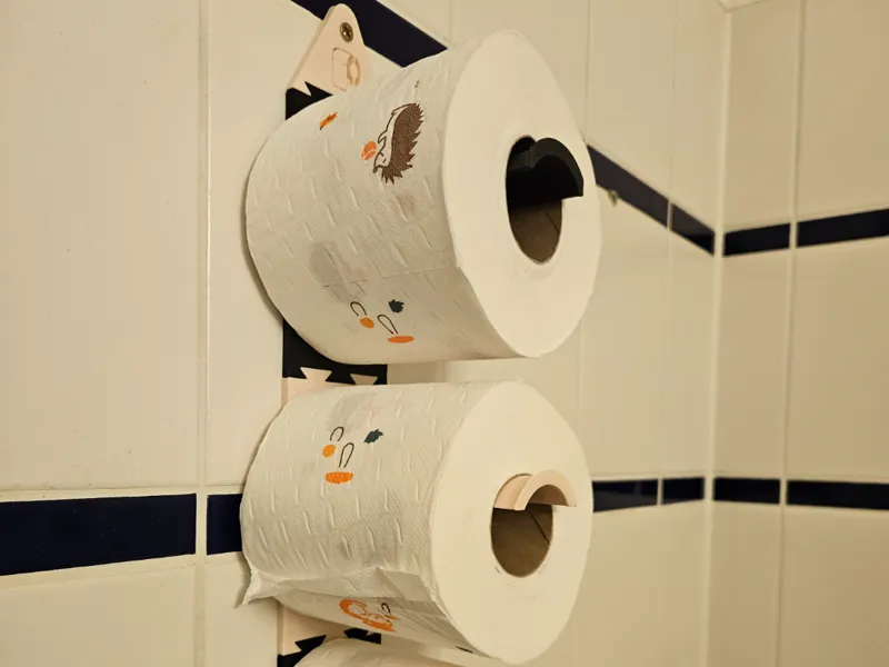 Toilettenpapierhalter für die Wand, modular