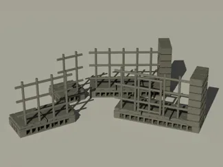 OpenForge Cut Stone PrisonBars/Dors