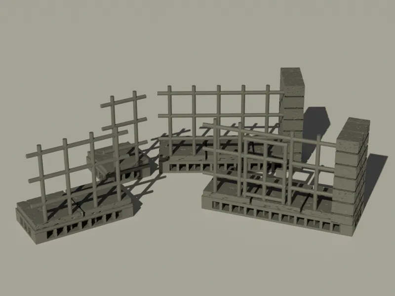 OpenForge Cut Stone PrisonBars/Dors