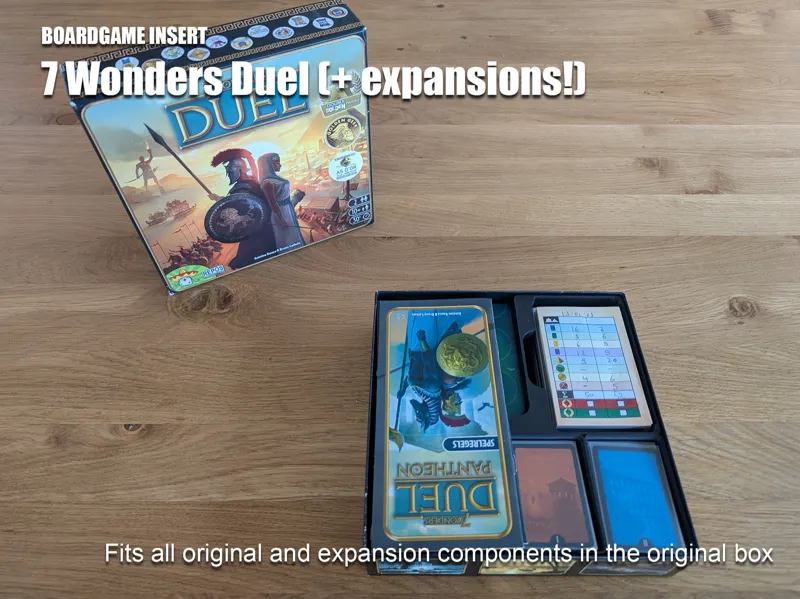 Board Game Insert - 7 Wonders Duel