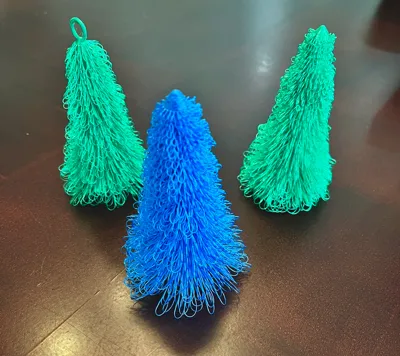 Droopy Christmas tree ornament
