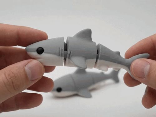Articulated Great White Shark