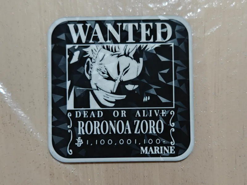 coaster-Sottobicchiere Zoro wanted