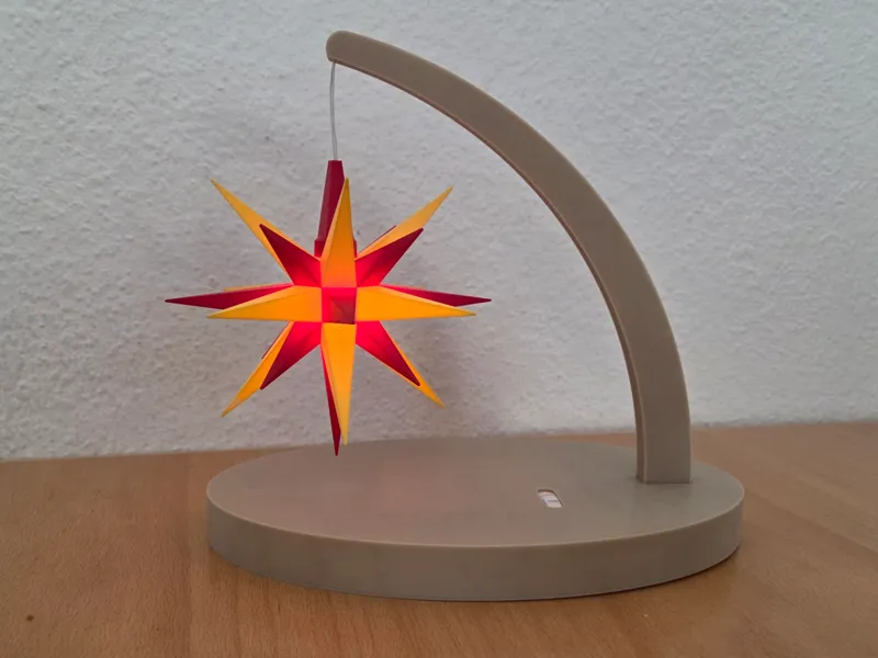 Weihnachtsstern-Ständer (12cm) mit Batteriefach