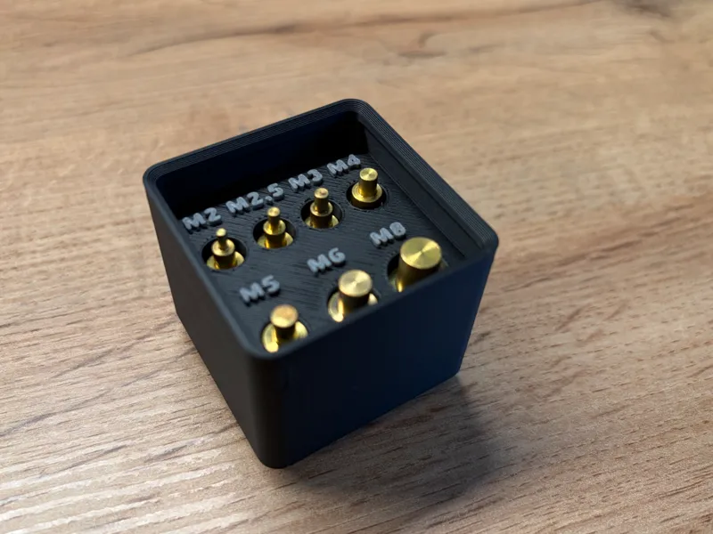 Heat Insert Gridfinity Box Aufbewahrung 1x1x5u