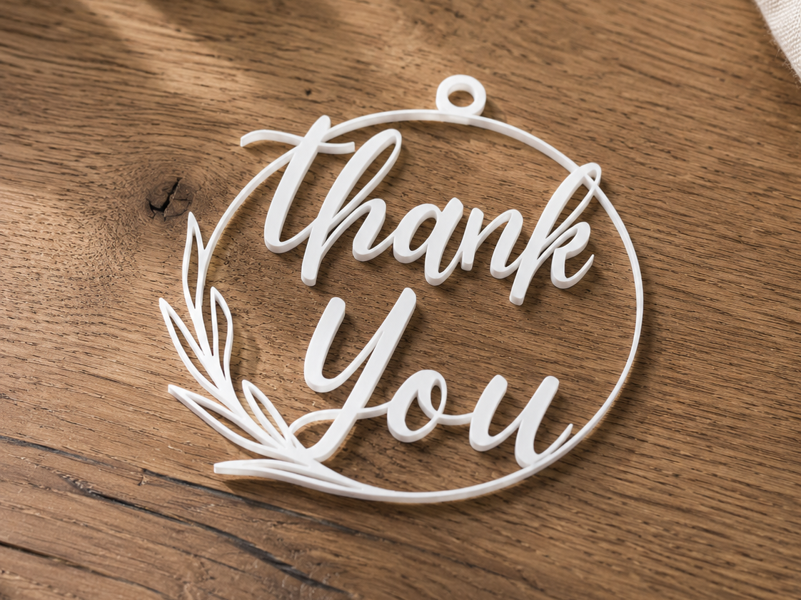 Thank You Gift Tag – Elegant Gift Decoration
