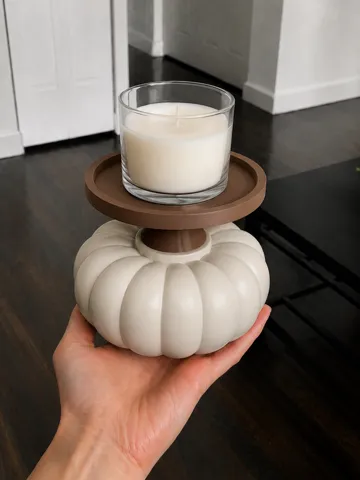 Accesorio de iluminación decorativa: Halloween/Autumn/Fall Pumpkin Candle Stand — vista de referencia 2