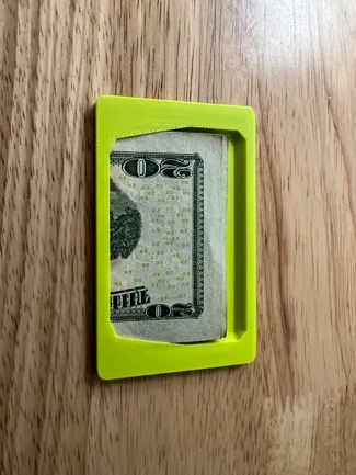 Minimalist Wallet Bill Holder Card