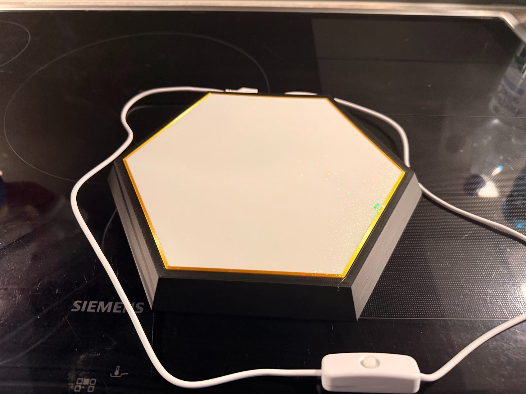Illuminated Hexagonal Display Base