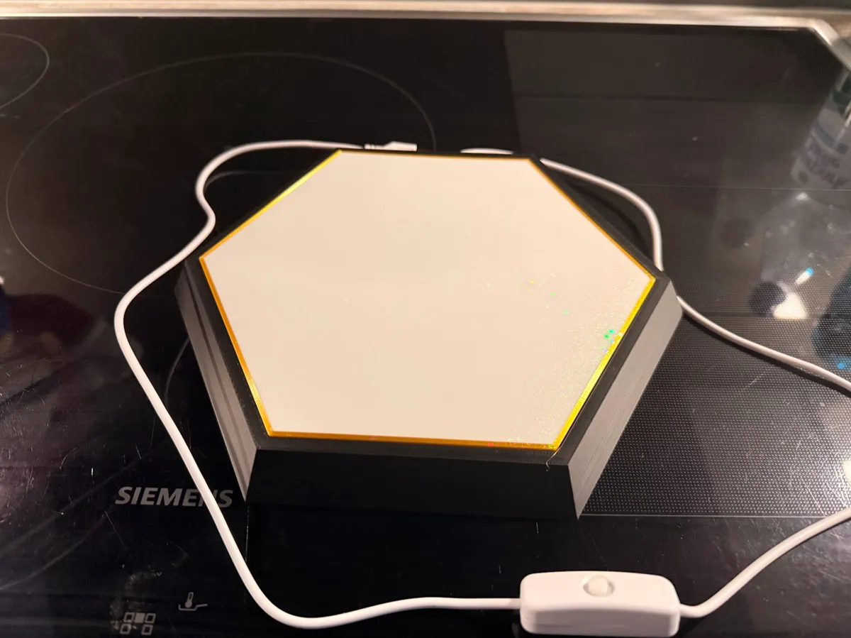 Illuminated Hexagonal Display Base - Free 3D Print Model - MakerWorld