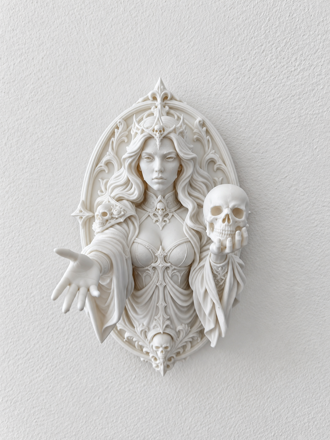 Gothic Skull Queen Wall Mount | WallDock - 1
