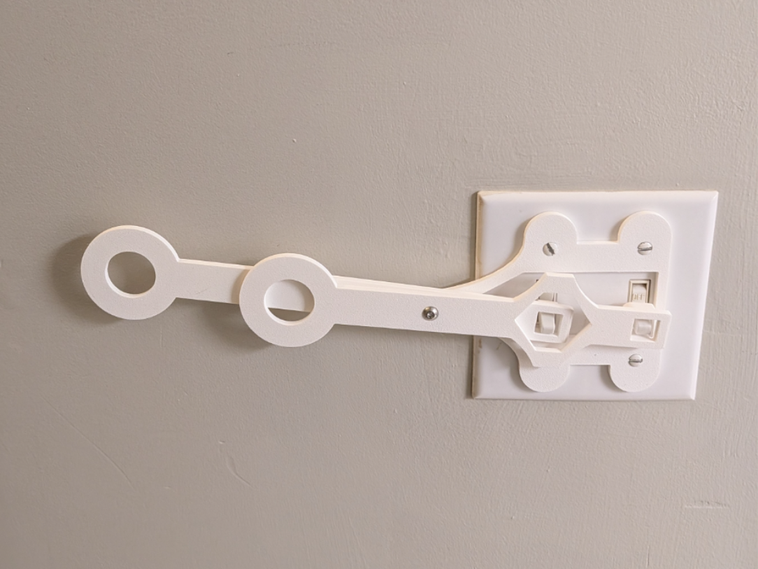 Horizontal Light Switch Extender - Double Gang