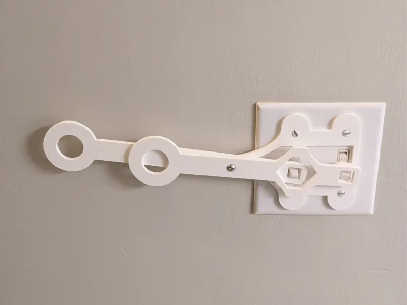 Horizontal Light Switch Extender - Double Gang