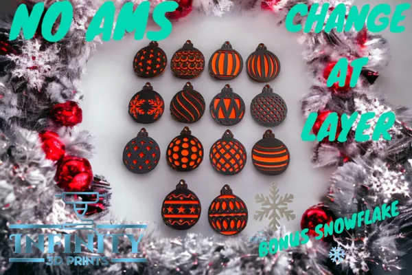 Lot de boules de Noël