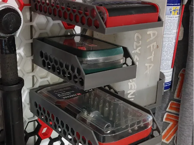 Several types of shelves for HSW mounting system.