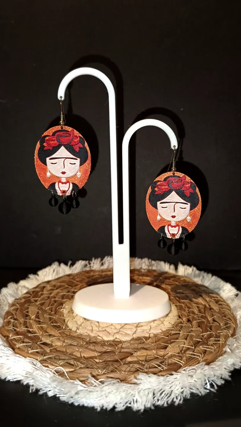 orecchini Frida Khalo view 2